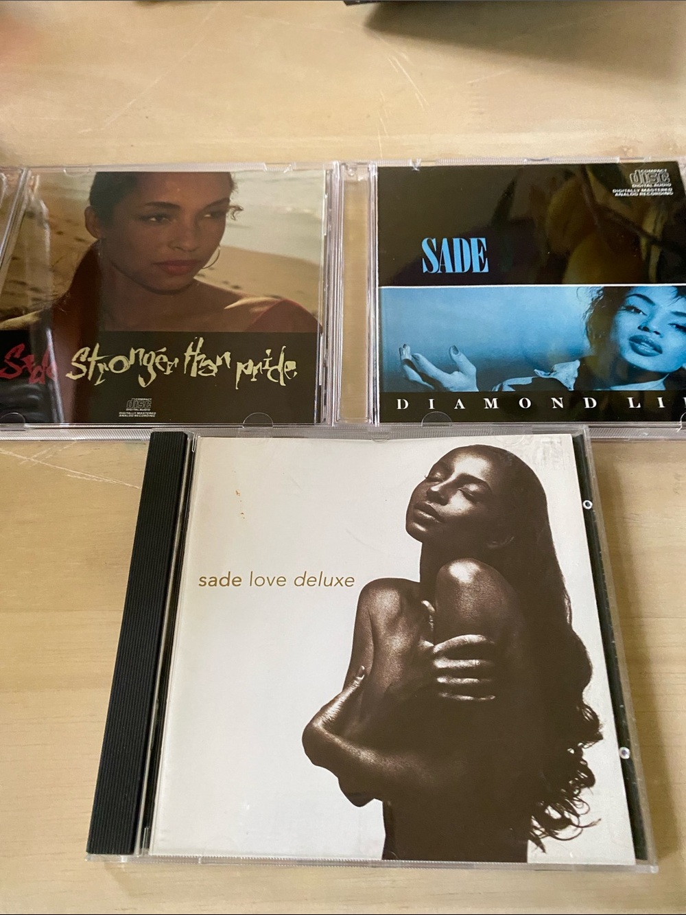 Sade CD Lot - Diamond Life, love deluxe and Stronger Than Pride